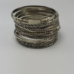 Natasha Silver Bangles